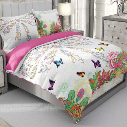 روتختی و ملحفه (دو نفره) طرح خاص کد ۲۰۴۰