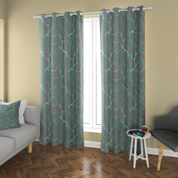 پرده چاپی طرح برگ DH2041