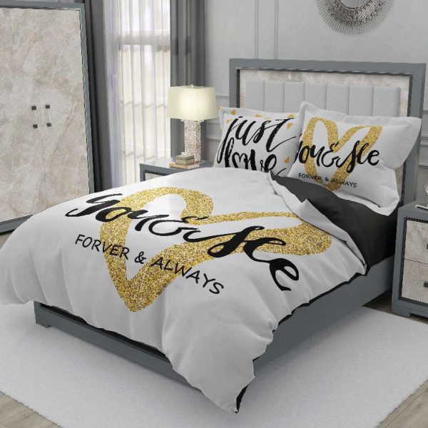 روتختی و ملحفه (دو نفره) طرح قلب کد 2049