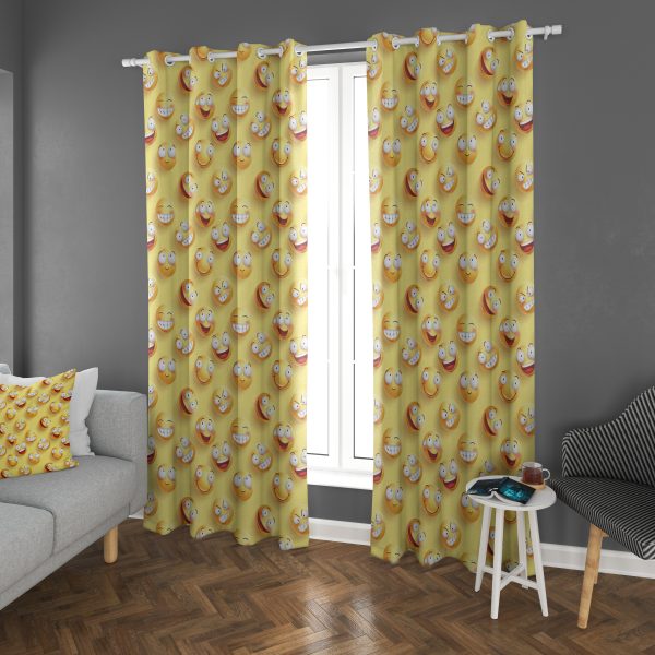 پرده چاپی طرح ایموجی DH2051
