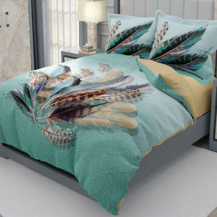 روتختی و ملحفه (دو نفره) طرح پر کد ۲۰۵۷