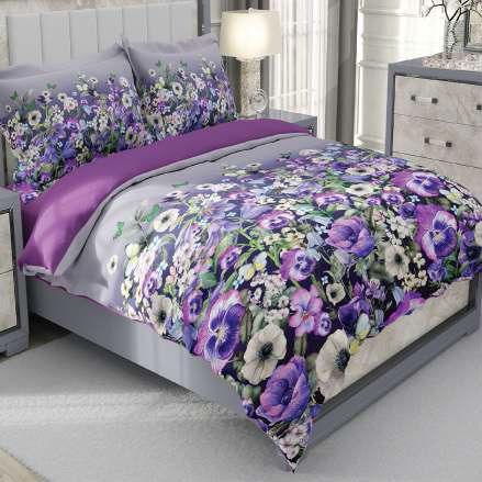 روتختی و ملحفه (دو نفره) طرح گل کد ۲۰۷۹