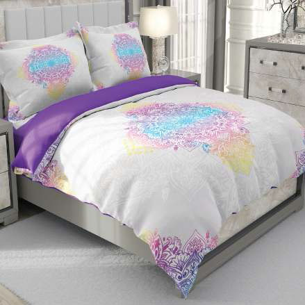 روتختی و ملحفه (دو نفره) طرح خاص کد ۲۰۸۴