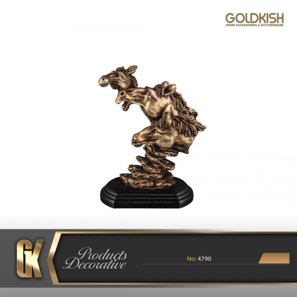 مجسمه اسب 3 تایی کوچک برنز 4790