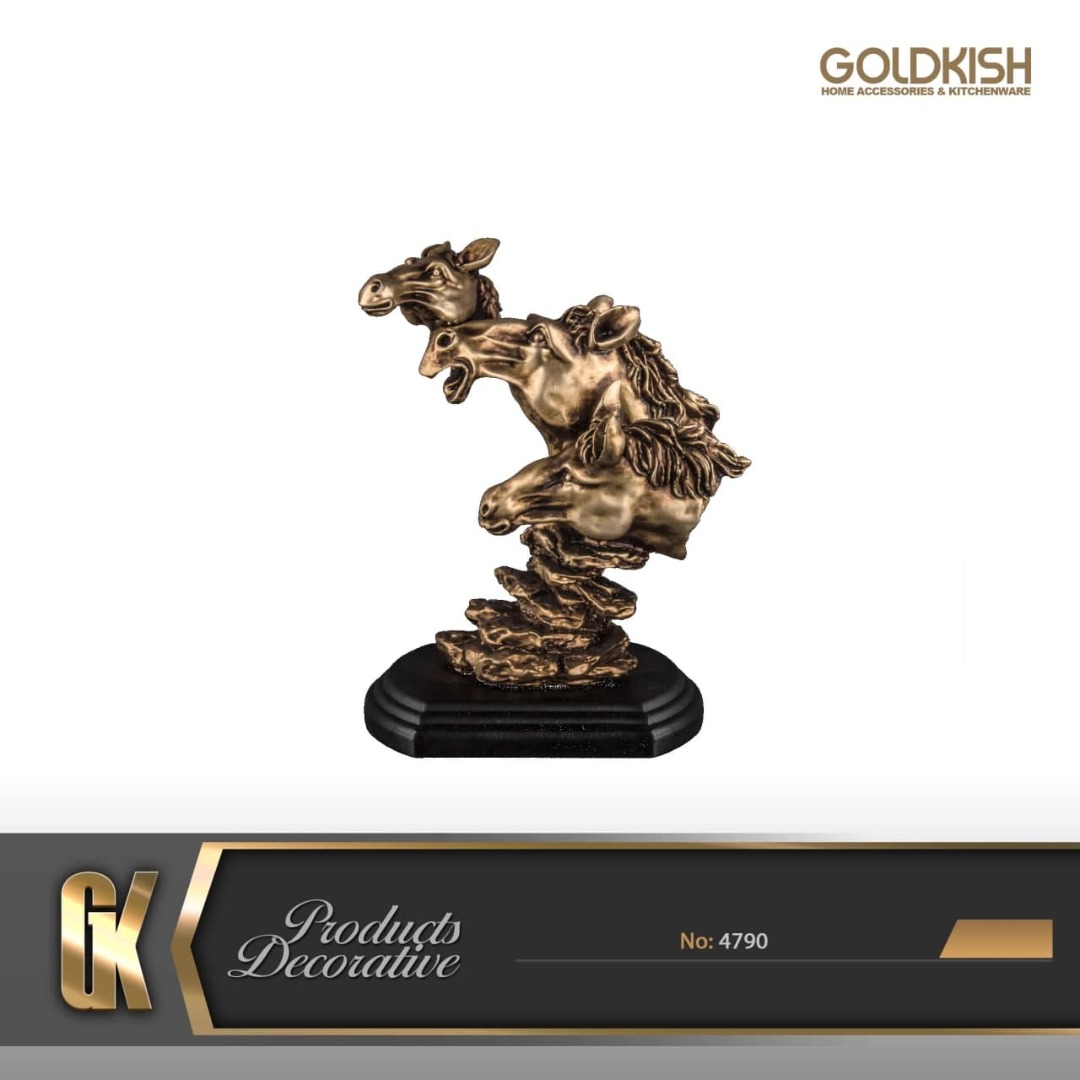 مجسمه اسب ۳ تایی کوچک برنز ۴۷۹۰