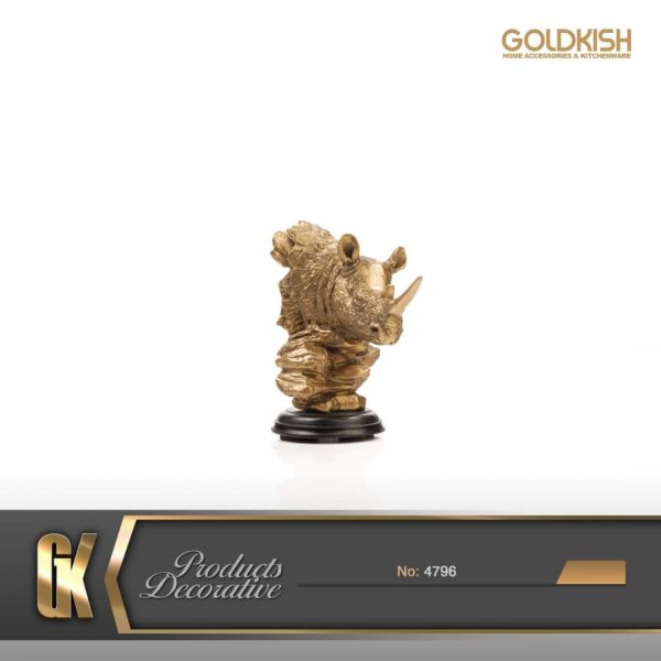 مجسمه کرگدن برنز 4796