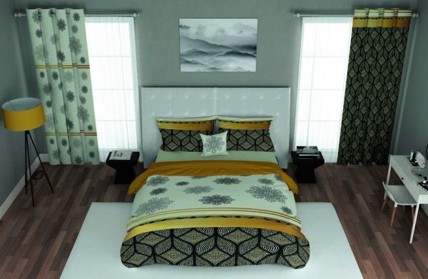 ست پرده و روتختی طرح مدرن Modern 175