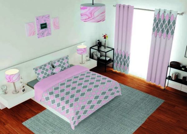 ست پرده و روتختی طرح مدرن Modern 180