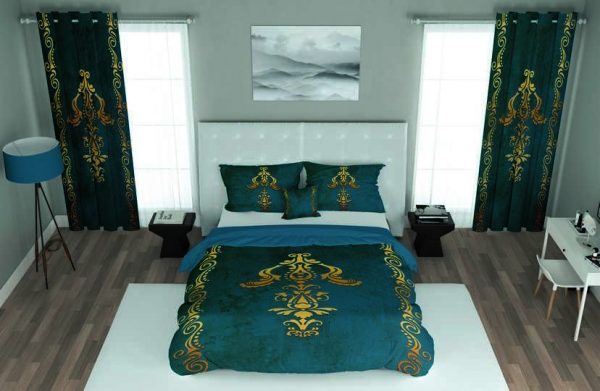 ست پرده و روتختی طرح کلاسیک Classic 182