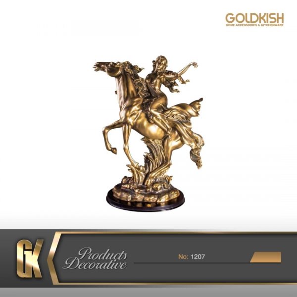 مجسمه دکوری اسب سوار برنز 1207
