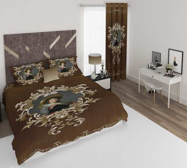 ست پرده و روتختی طرح کلاسیک Classic 184