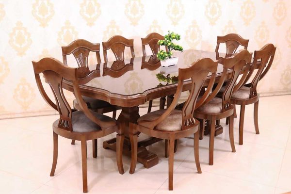 میز 8 نفره طرح اتریشی صندلی سوئدی