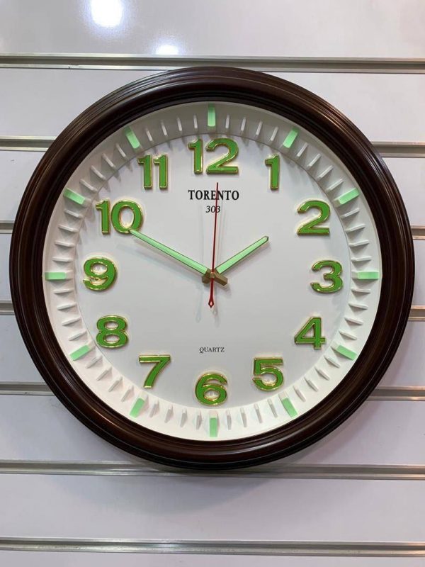 ساعت دیواری تورنتو کد 303 شبرنگ