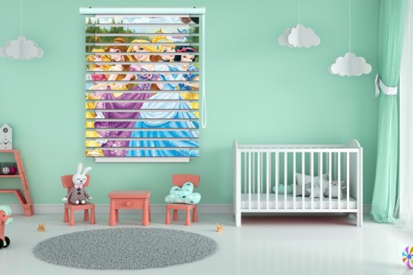 پرده زبرا طرح کودک (پرنسس) کد ZB3055