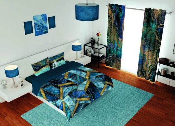 ست پرده و روتختی طرح مدرن Modern 199