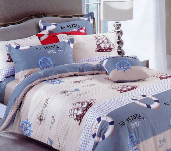روتختی و ملحفه (دو نفره) طرح کشتی کد 307-Ship-A