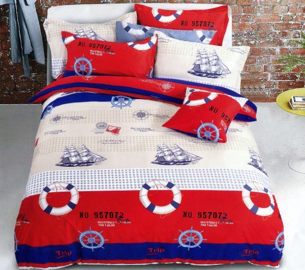 روتختی و ملحفه (دو نفره) طرح کشتی کد 308-Ship-B