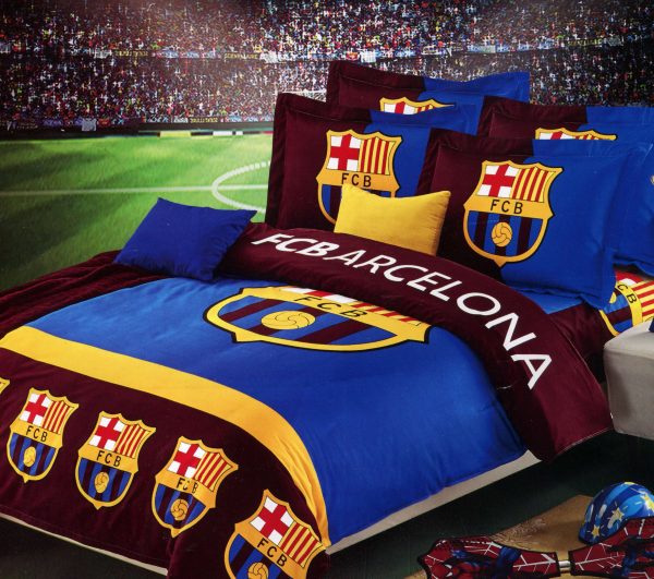 روتختی و ملحفه (دو نفره) طرح بارسلونا کد 320-FC-Barceojna