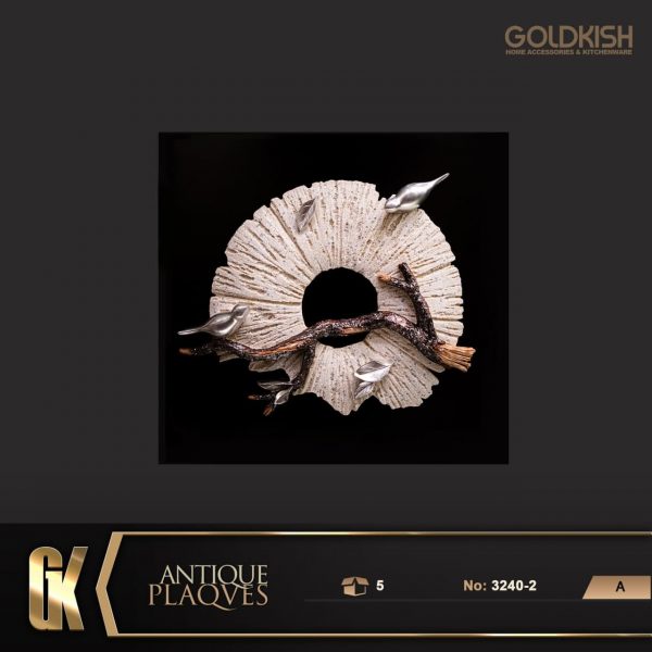 تابلو رزين پرنده نقره‌اي مدل 3240-2 (5)