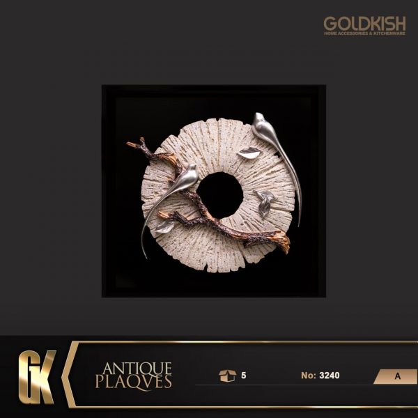 تابلو رزين پرنده نقره‌اي مدل 3240 (5)