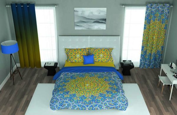 ست پرده و روتختی طرح سنتی Traditional 212