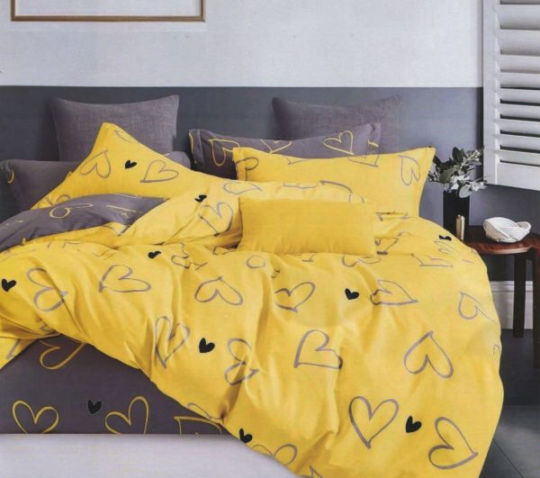 روتختی و ملحفه (دو نفره) طرح قلب کد 330-Juliet-B