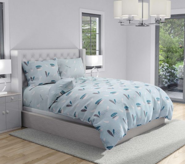 روتختی و ملحفه (دو نفره) طرح پر کد 336-Feather