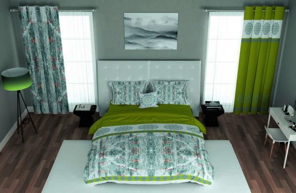 ست پرده و روتختی طرح سنتی Traditional 225