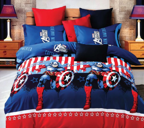 روتختی و ملحفه (دو نفره) طرح اونجرز کد 346-Avengers