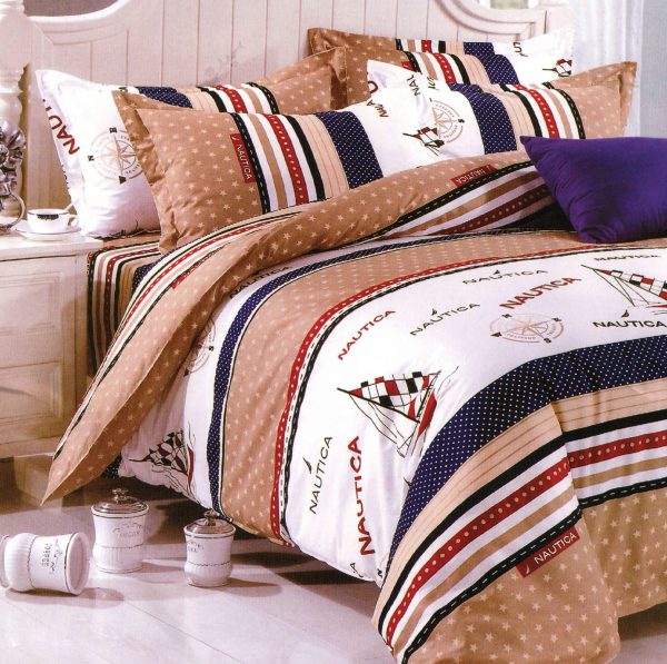 روتختی و ملحفه (دو نفره) طرح قایق کد 348-Nautica