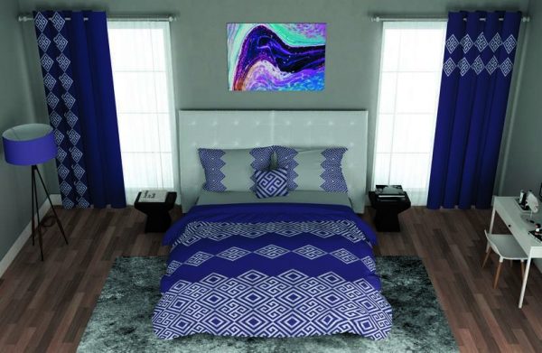 ست پرده و روتختی طرح مدرن Modern 242