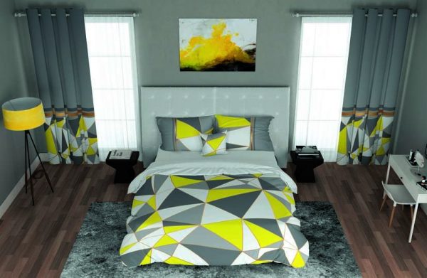 ست پرده و روتختی طرح مدرن Modern 243