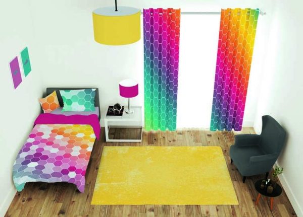 ست پرده و روتختی طرح مدرن Modern 246