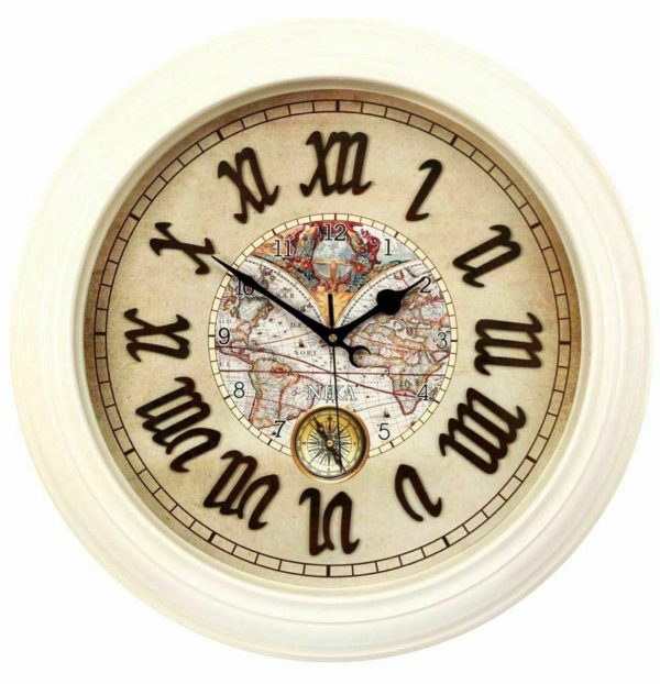 ساعت دیواری نیکا طرح چوب کد 370