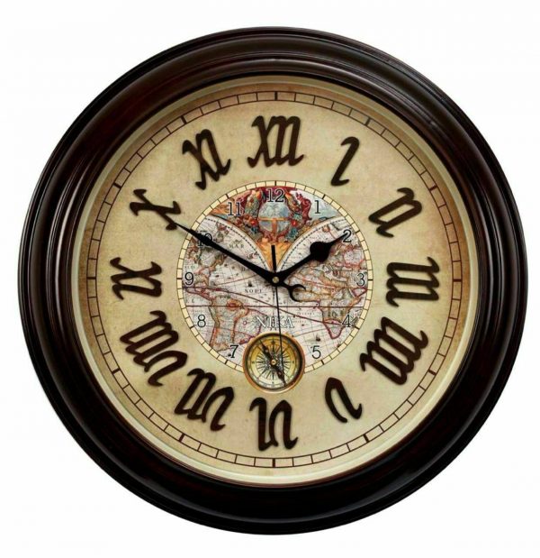 ساعت دیواری نیکا طرح چوب کد 370