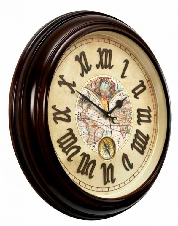 ساعت دیواری نیکا طرح چوب کد 370