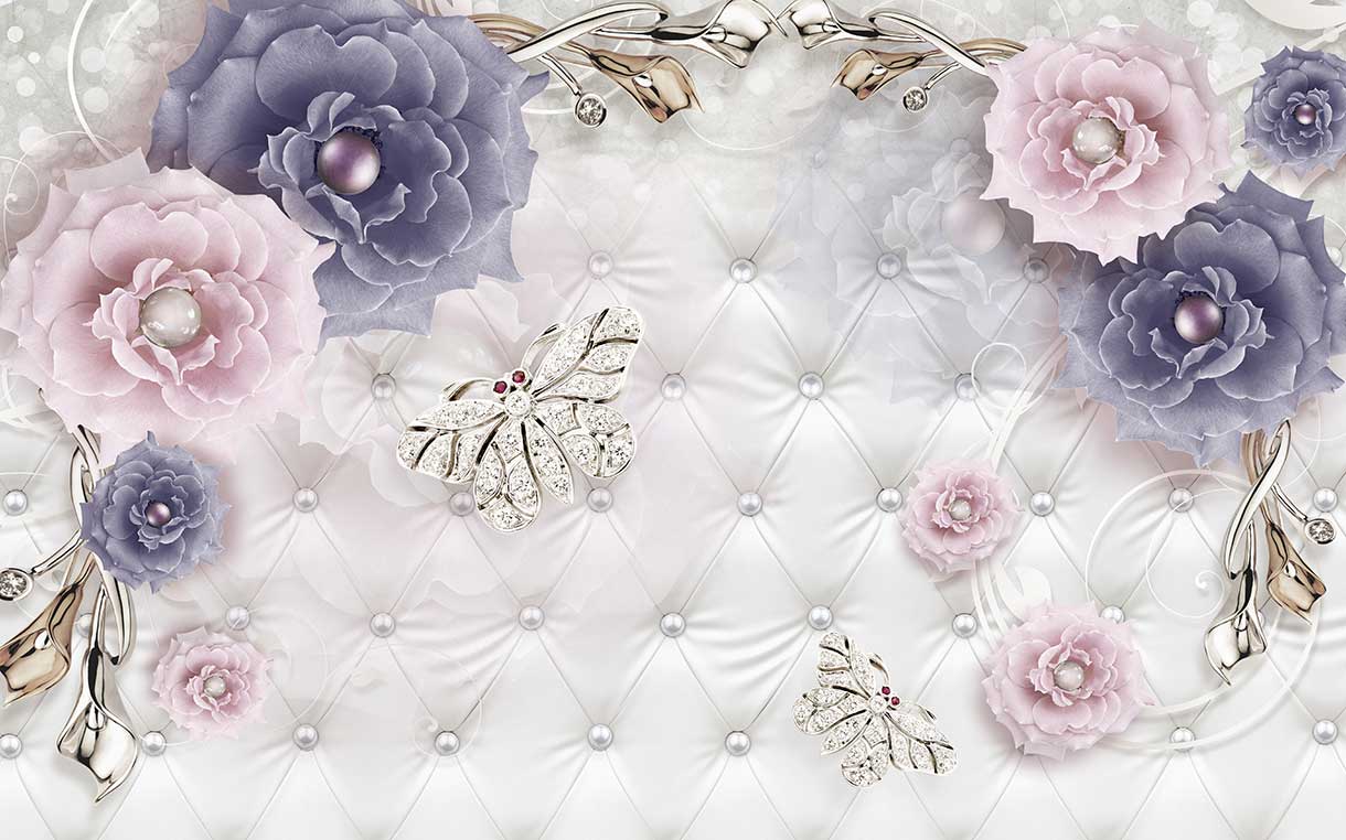 پوستر طرح گل ۳D1002