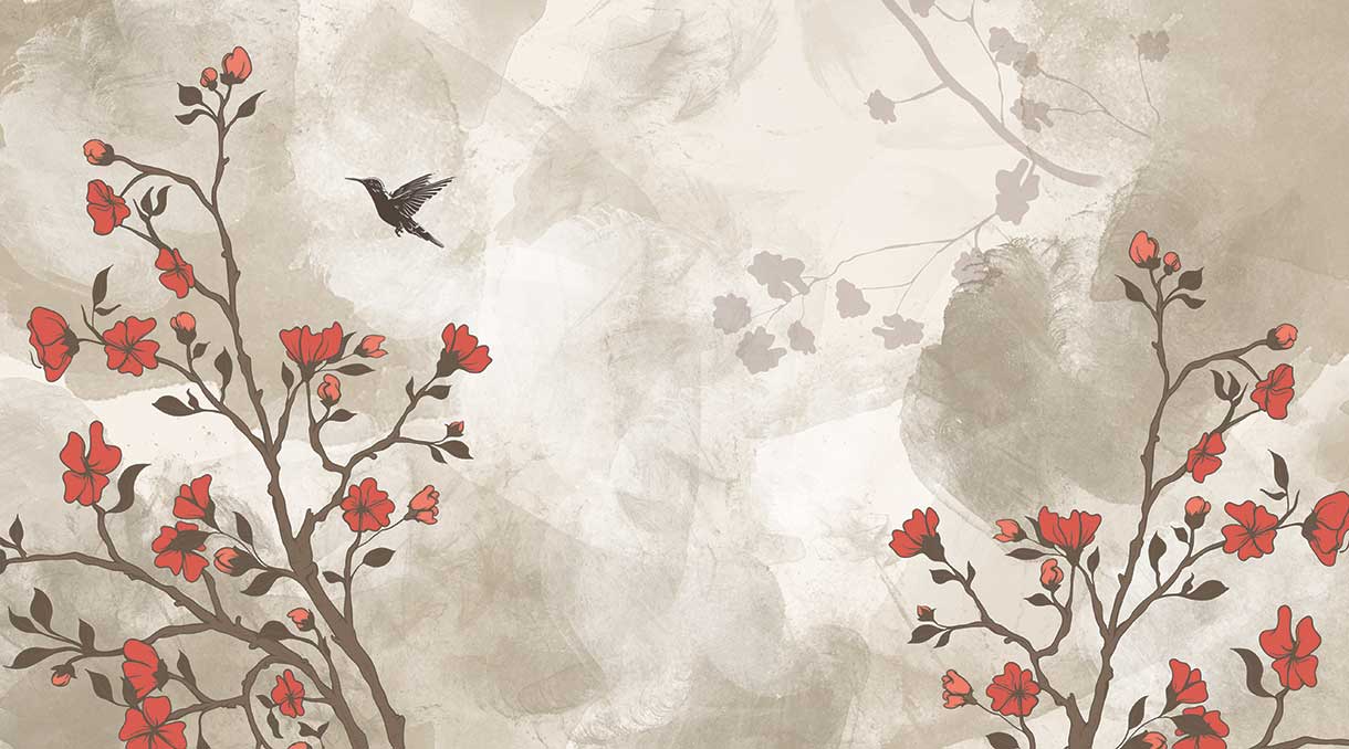 پوستر طرح گل ۳D1011