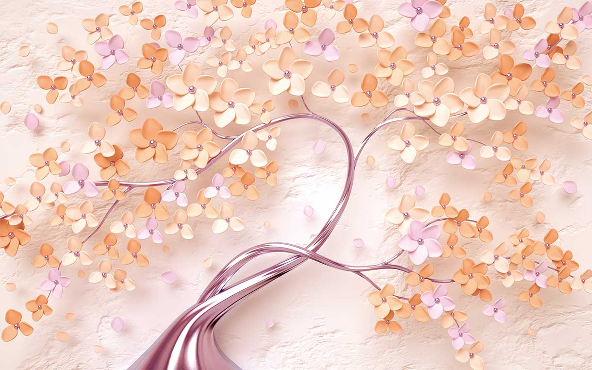 پوستر طرح گل ۳D1012