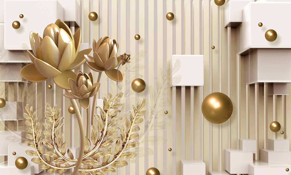 پوستر طرح گل ۳D1023