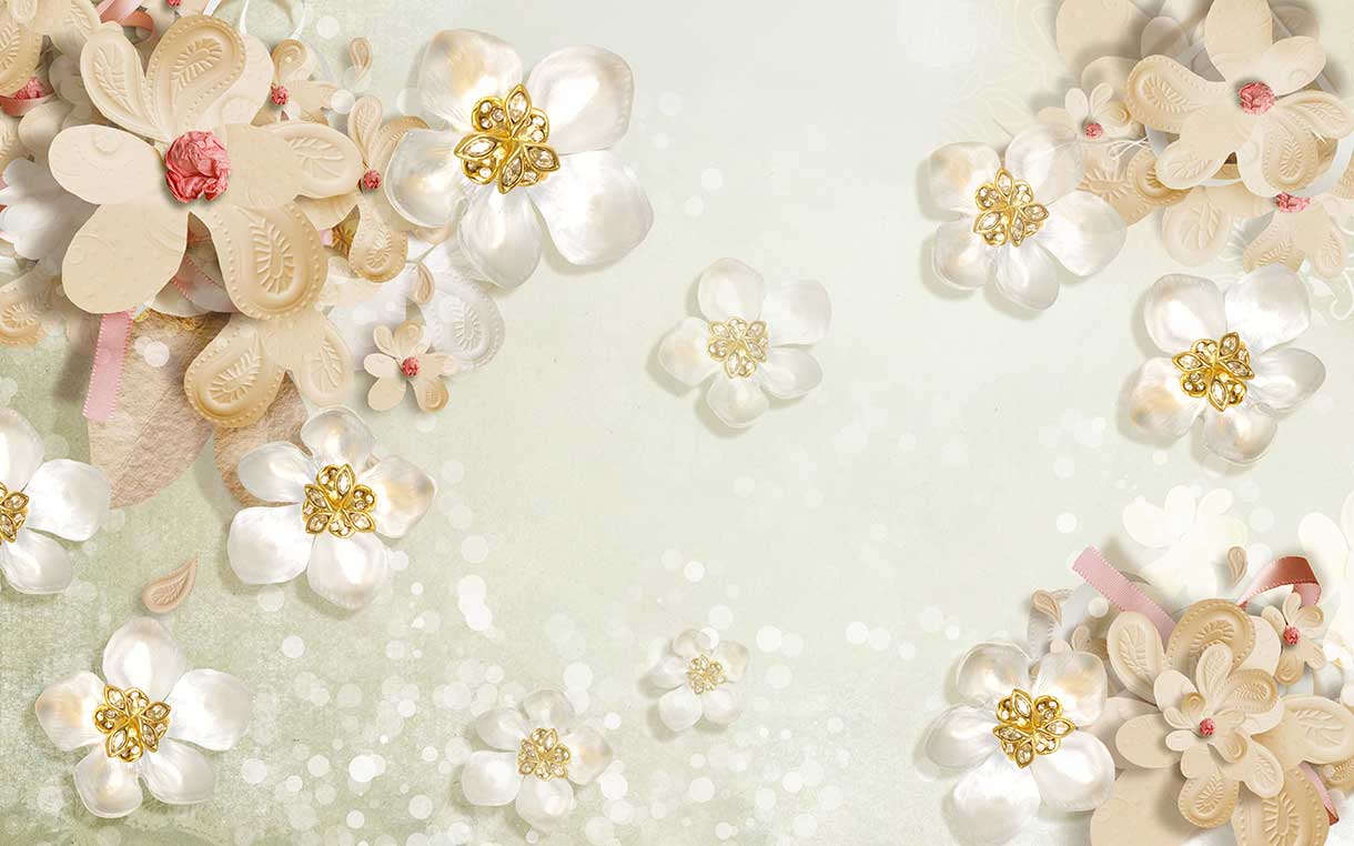 پوستر طرح گل ۳D1044