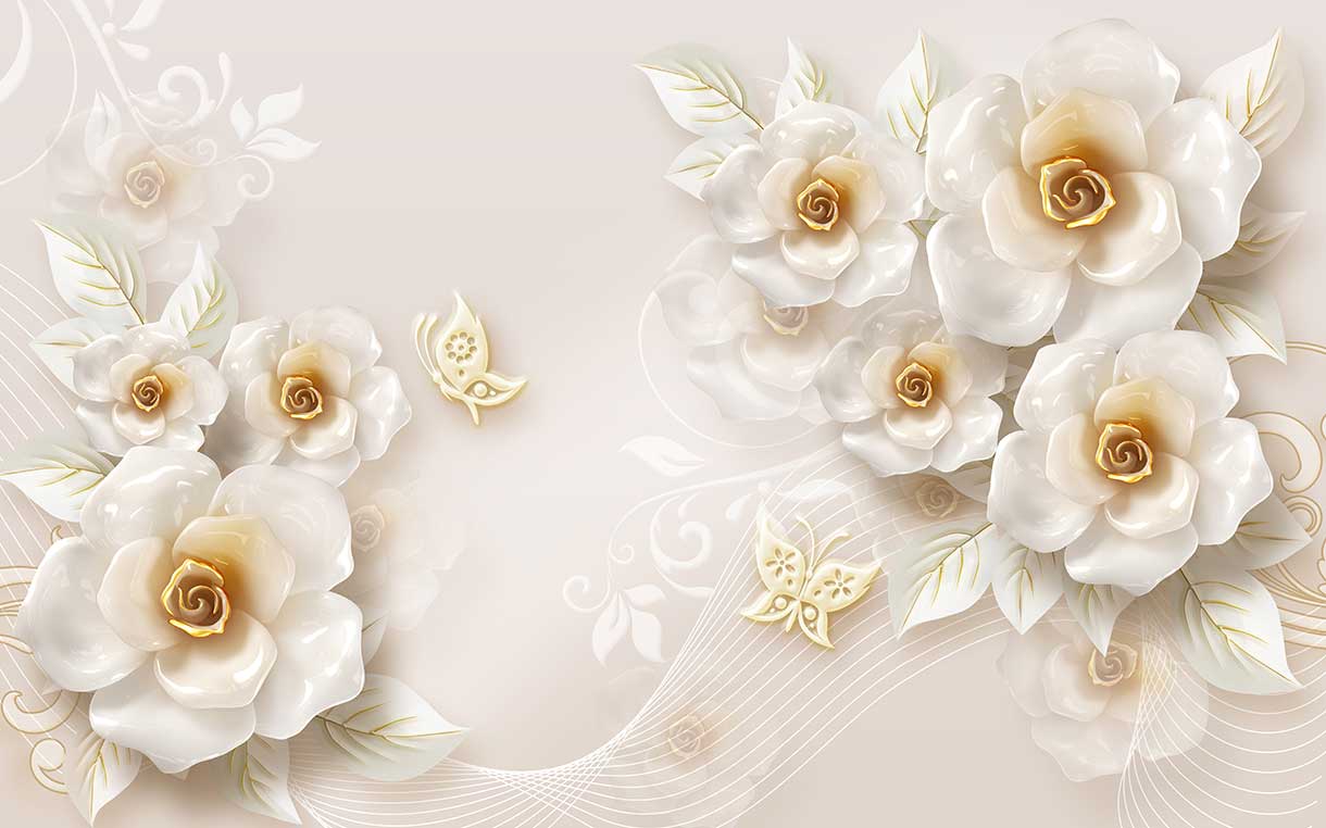 پوستر طرح گل ۳D1059