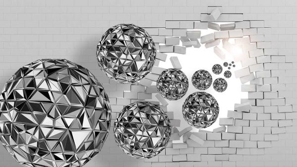 پوستر طرح گوی 3D1077