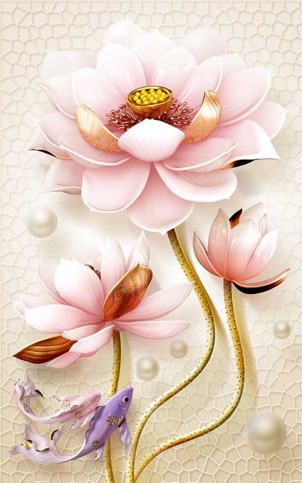 پوستر طرح گل 3D1082