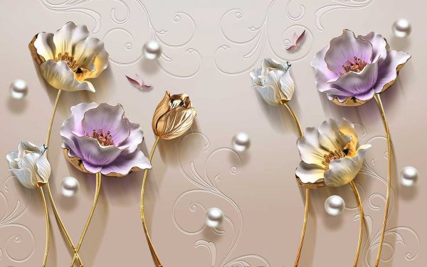 پوستر طرح گل 3D1087