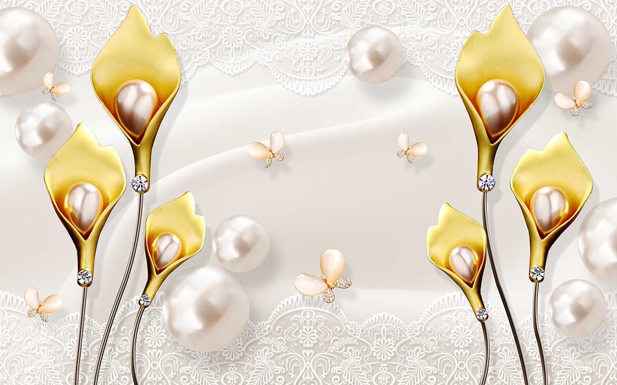 پوستر طرح گل ۳D1088