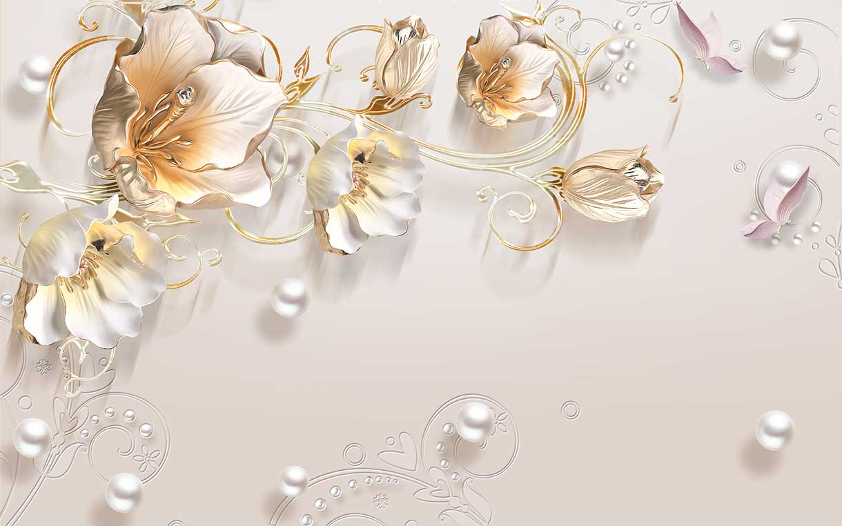 پوستر طرح گل ۳D1097