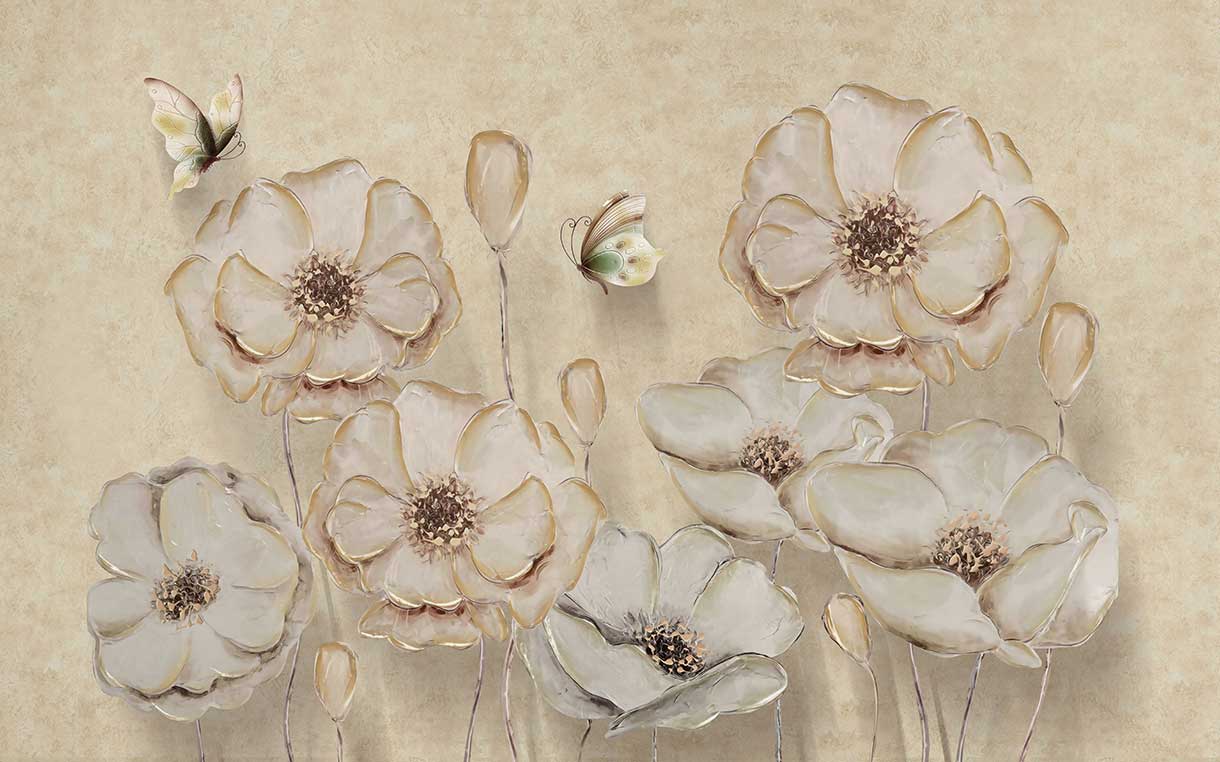 پوستر طرح گل ۳D1103