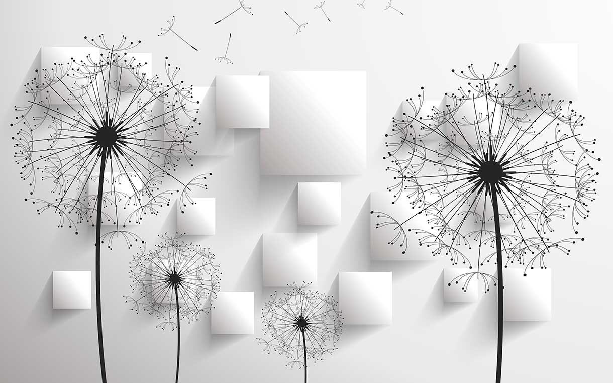 پوستر طرح گل ۳D1110