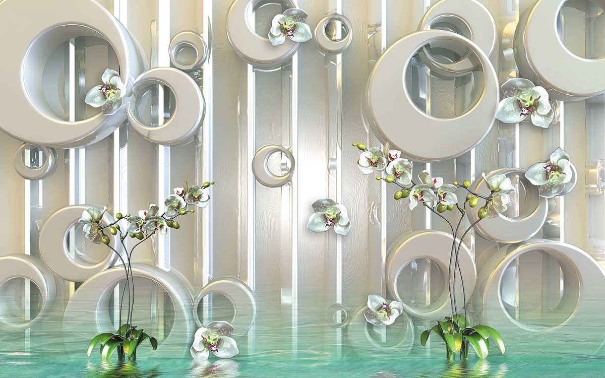 پوستر طرح گل ۳D1112